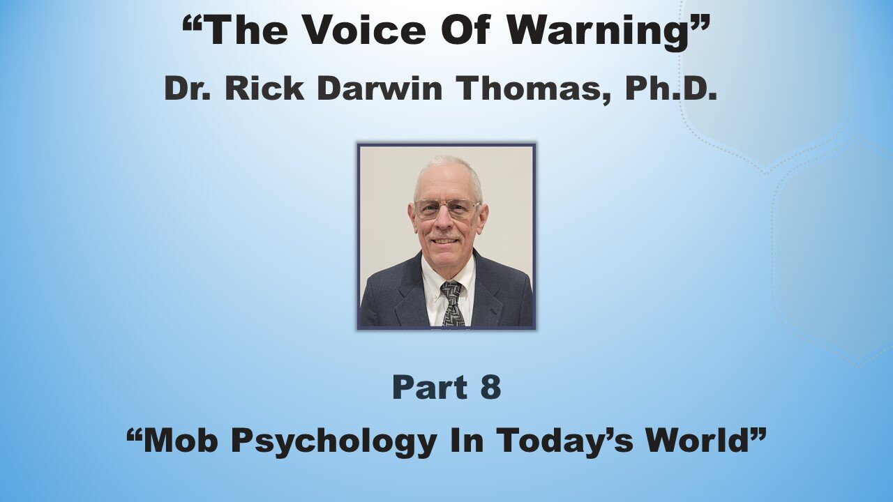 Voice of Warning Series-Class 8: "Mob Psychology In Today’s World"