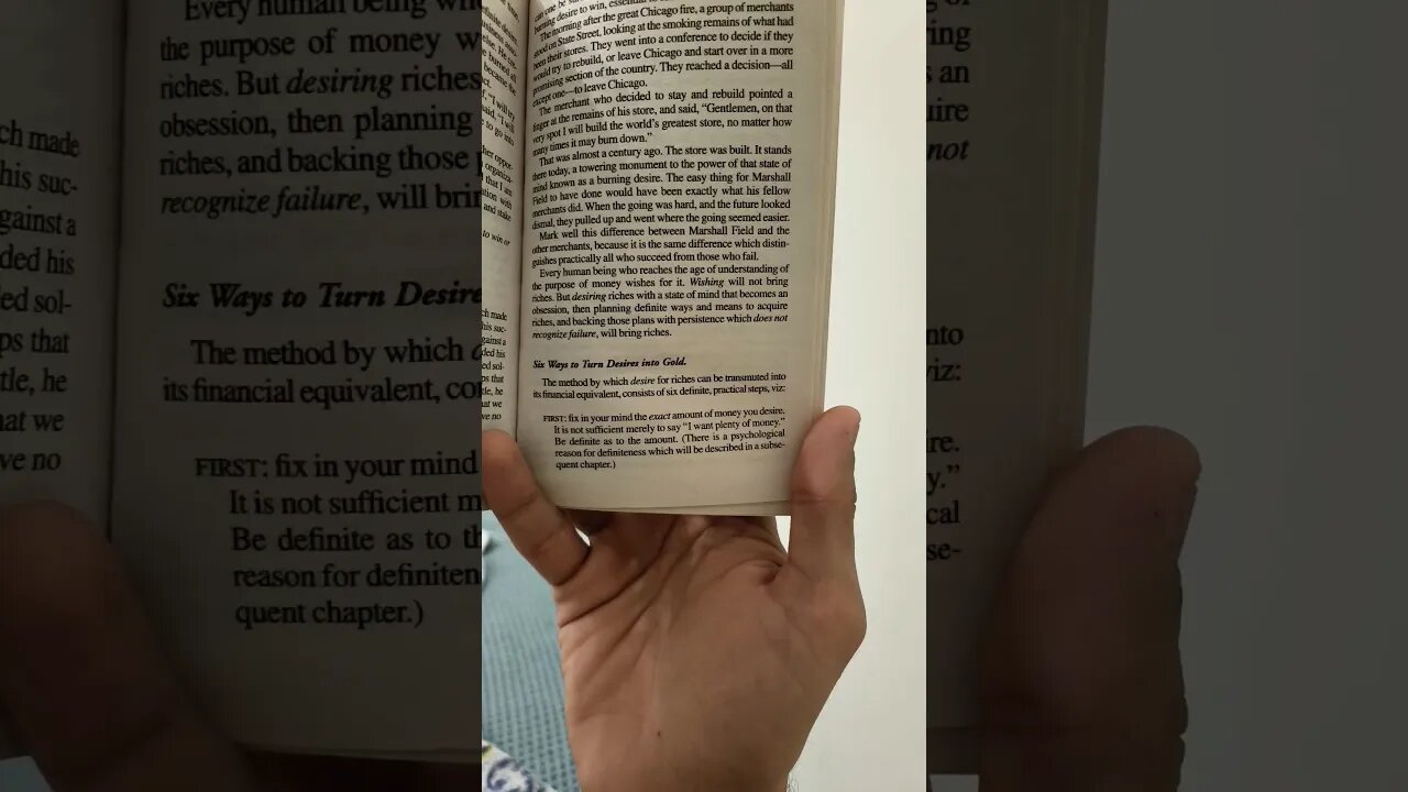 six ways to turn your desires into GOLD 🥇🪙 by Napoleon Hill in "Think and grow rich"