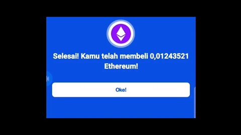 Deposite dan Buy ETH di Pintu