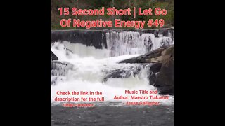 15 Second Short Of Let Go Of Negative Energy | #meditation #shorts #shortsvideo #waterfall #49