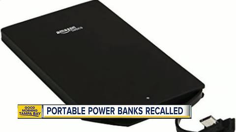 Amazon recalls portable chargers for fire, burn risks