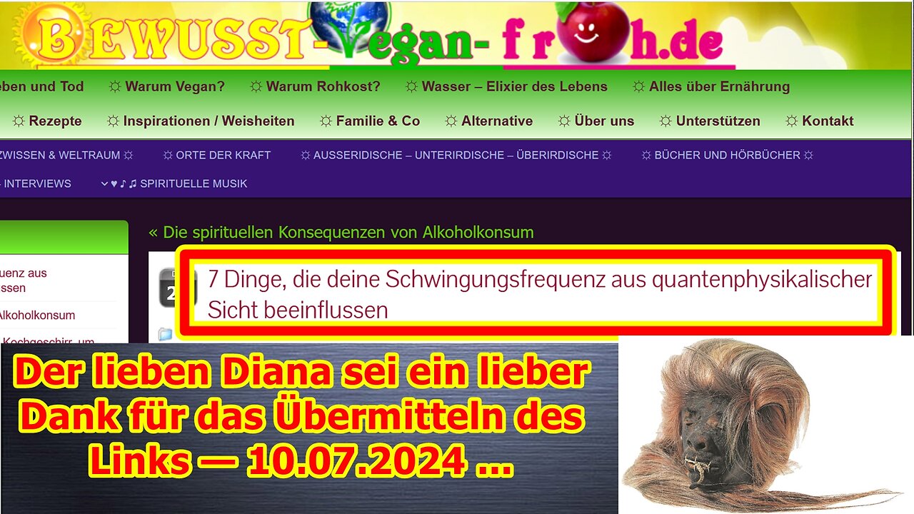 Der lieben Diana sei ein lieber Dank für das Übermitteln des Links — 10.07.2024 ...