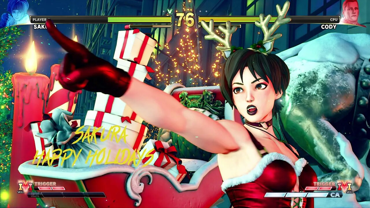 Street Fighter V Sakura Happy Holidays Outfit