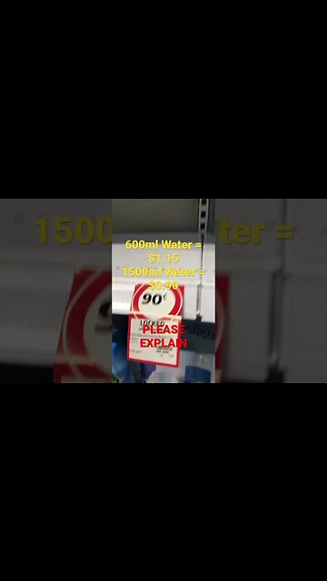 Why is less water worth more ? 💦 💧 💰 💴 #h20 #waterprice #madness