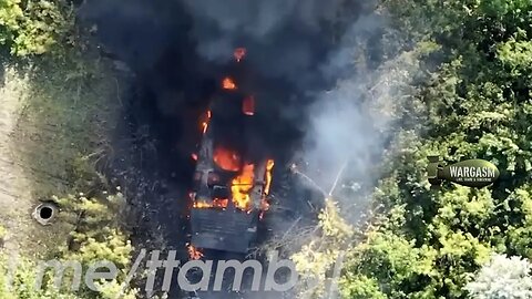Direct hit on a Ukrainian infantry fighting vehicle at Avdeevka