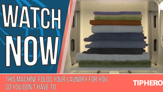 This Machine Folds Your Laundry for You So You Don't Have to