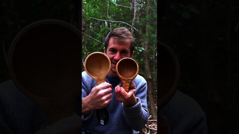 Kuksa Bushcraft Mugs. Uberleben unboxing. Wood Carved mugs for tea and soup. #shorts