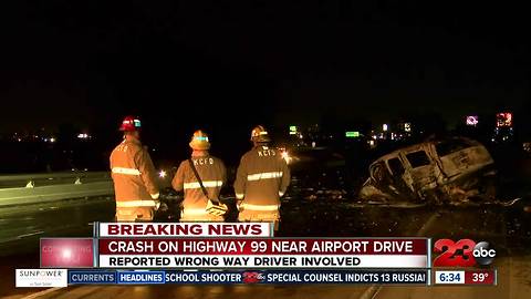 Crash on Highway 99 takes the life of one person