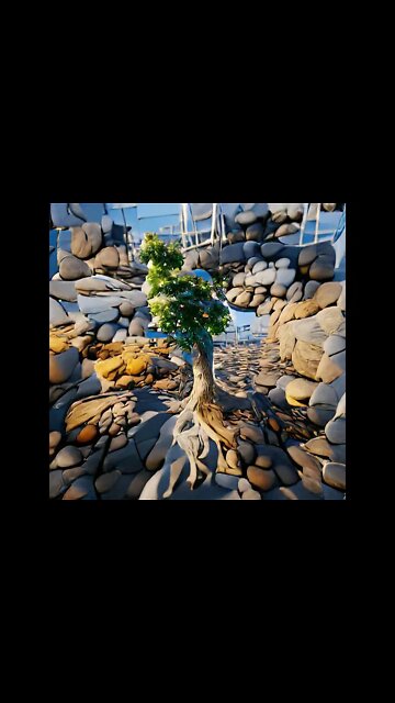 Tree by the sea A.I #Shorts