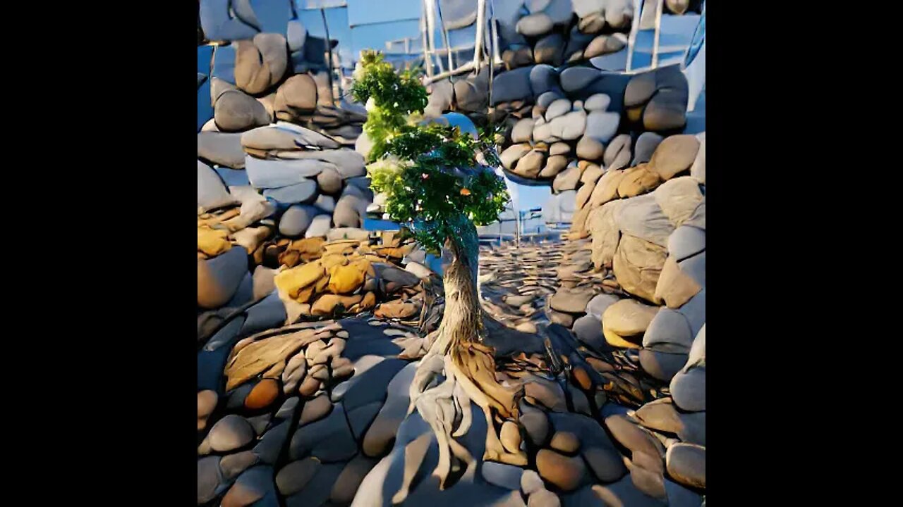 Tree by the sea A.I #Shorts