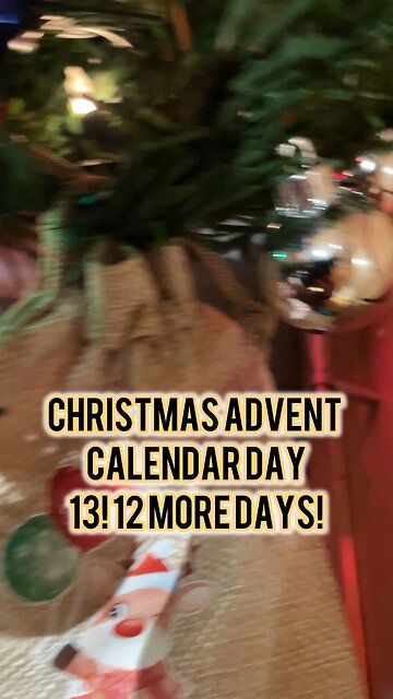 Advent Calendar Christmas Tree Day 13 #turkish #chocolate #christmascountdown #christmas #lollipop