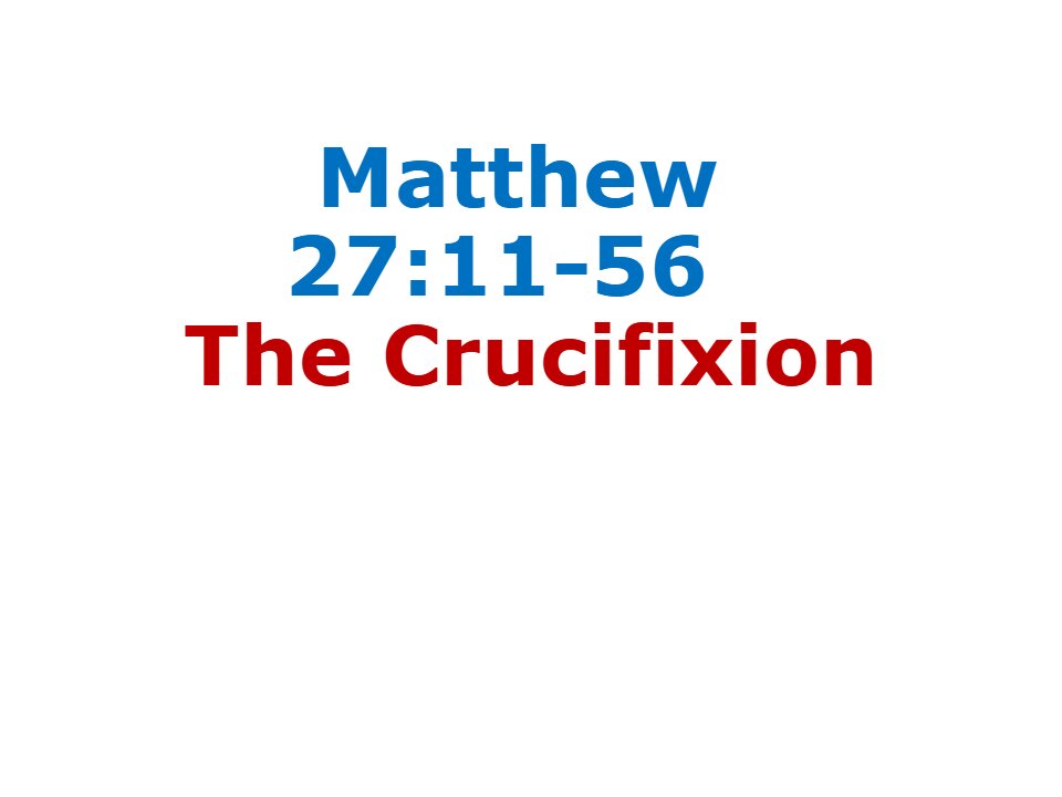 Easter 2024 - the Crucifixion