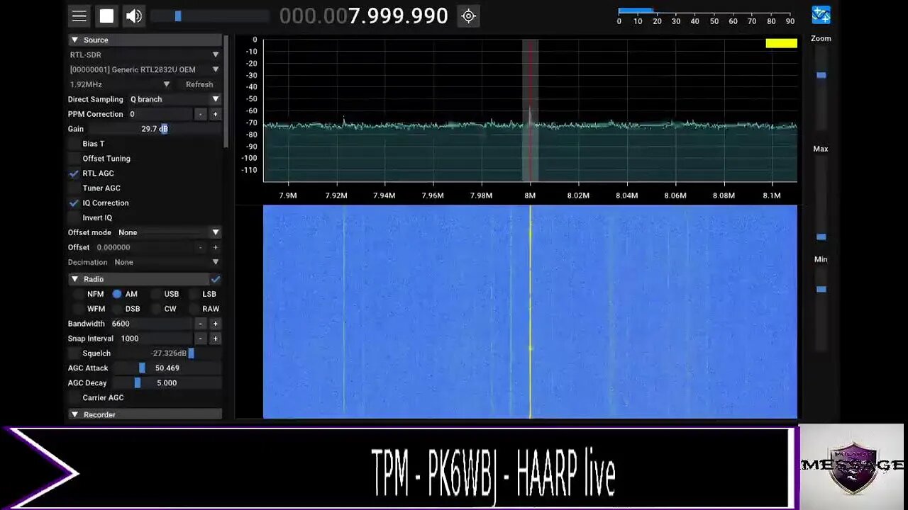 TPM - PK6WBJ - HAARP live