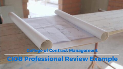 CIOB Professional Review Example | CCMUK