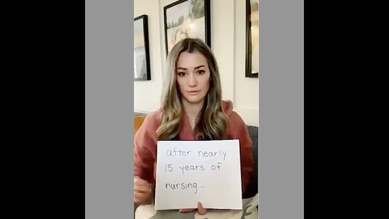 Nurse Speaks With Handwritten Sheets