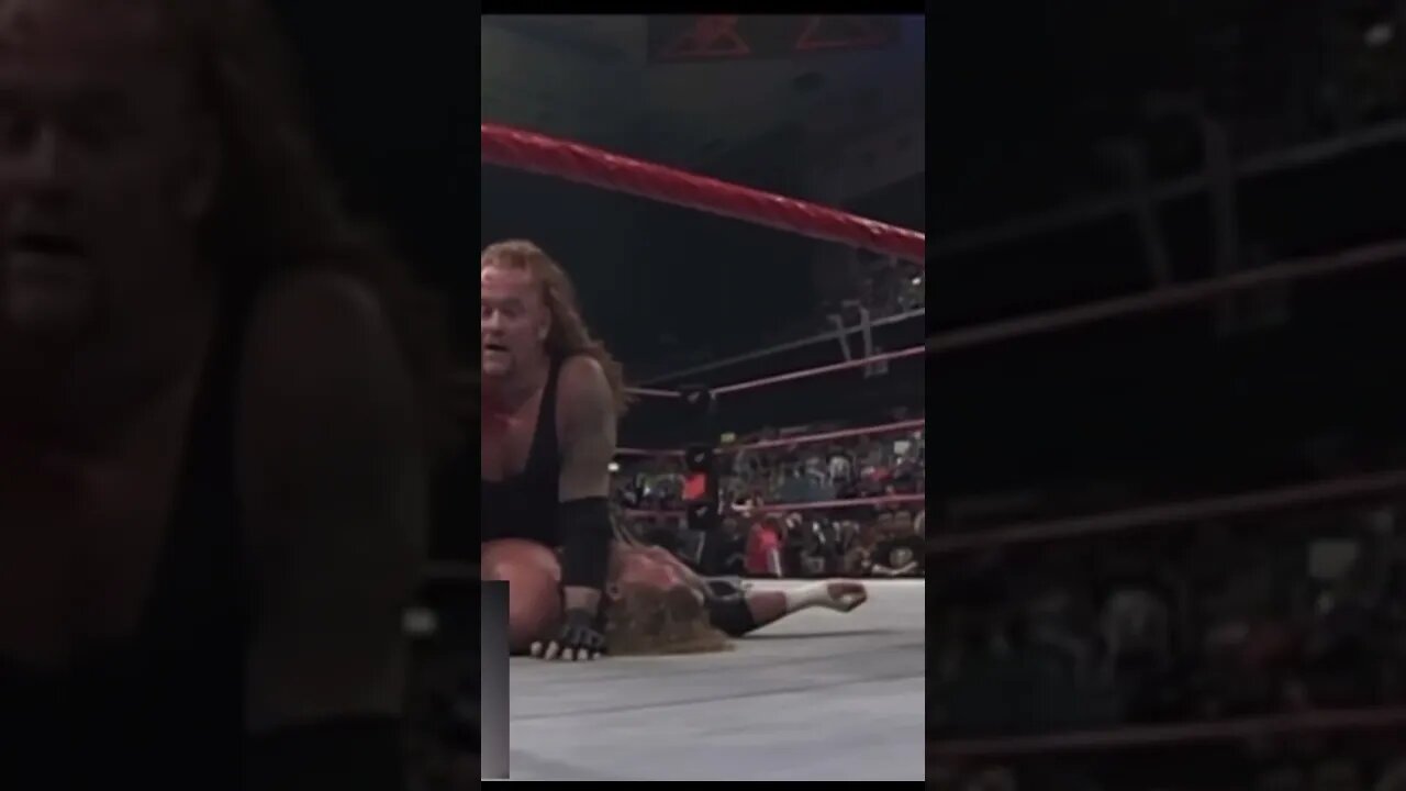 The undertaker Chokeslams vince McMahon , triple h then stone cold ! WWE insurrextion 2001 #shorts