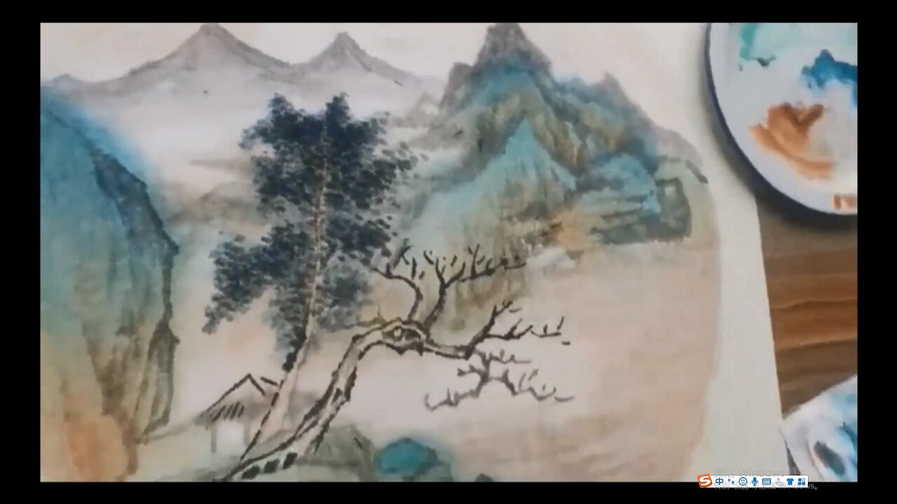 Chinese landscape Ink Painting