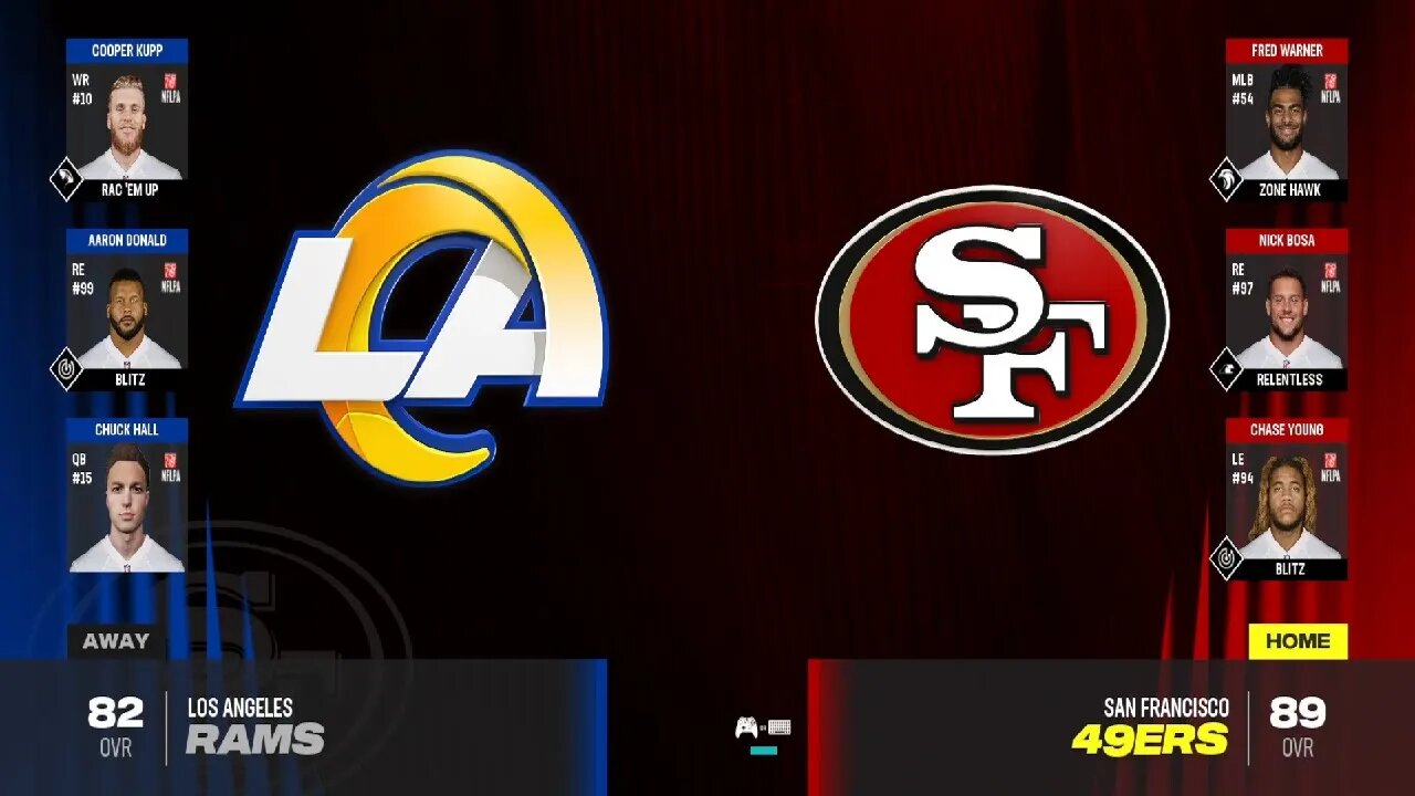 Madden 24 Year 2026 Game 5 Rams Vs 49ers