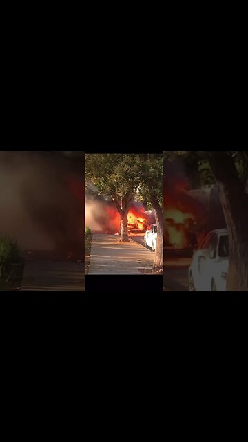 This RV is part of a problematic RV encampment...