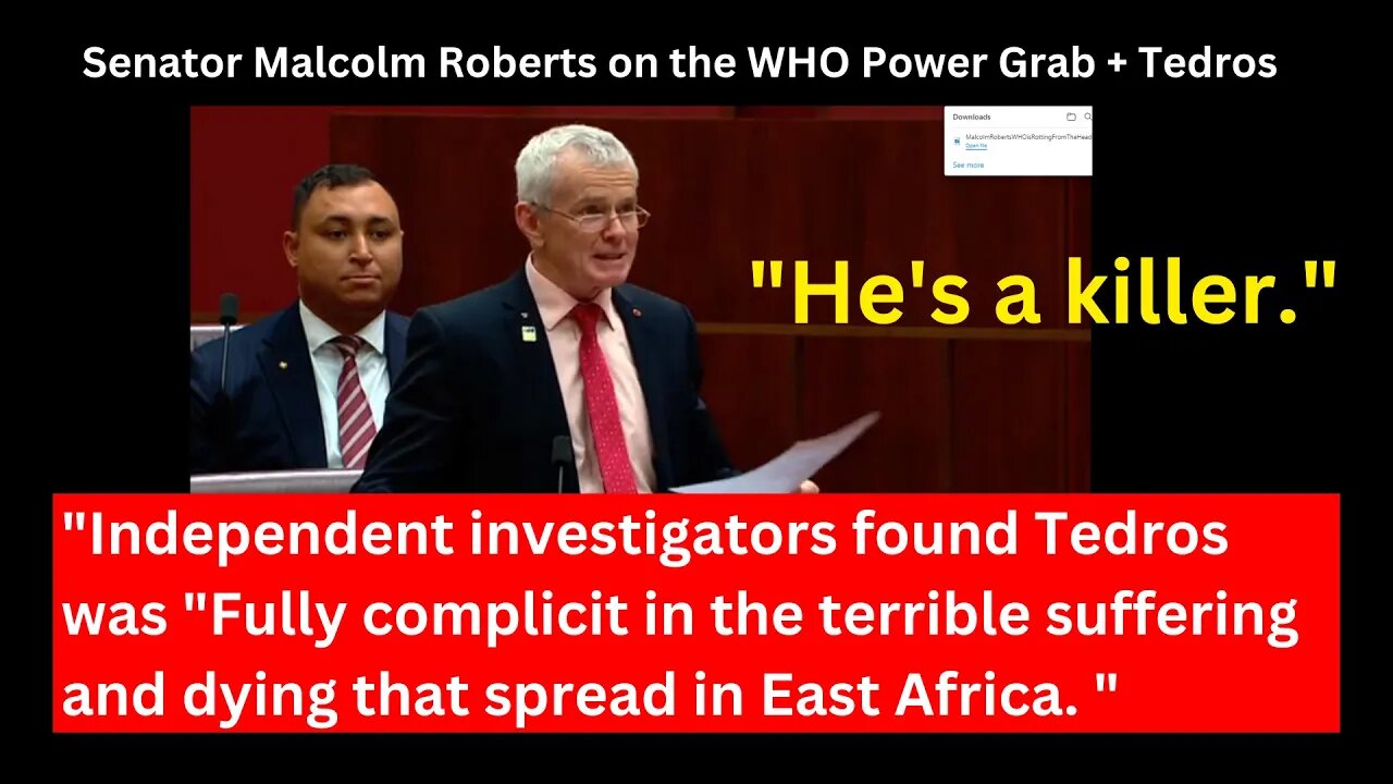 The WHO Is Rotting From The Head - Sex Scandals, Rapes, Bill Gates and more from Malcolm Roberts