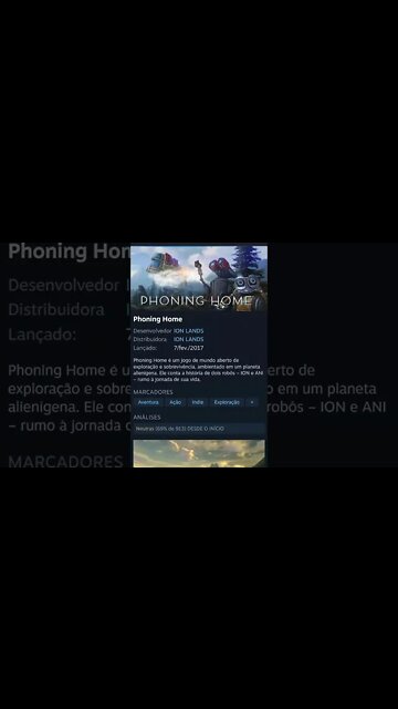 Jogo Grátis: Phoning Home - Steam, GOG