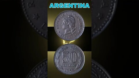 Argentina 50 Centavos 1958.#shorts #coinnotesz