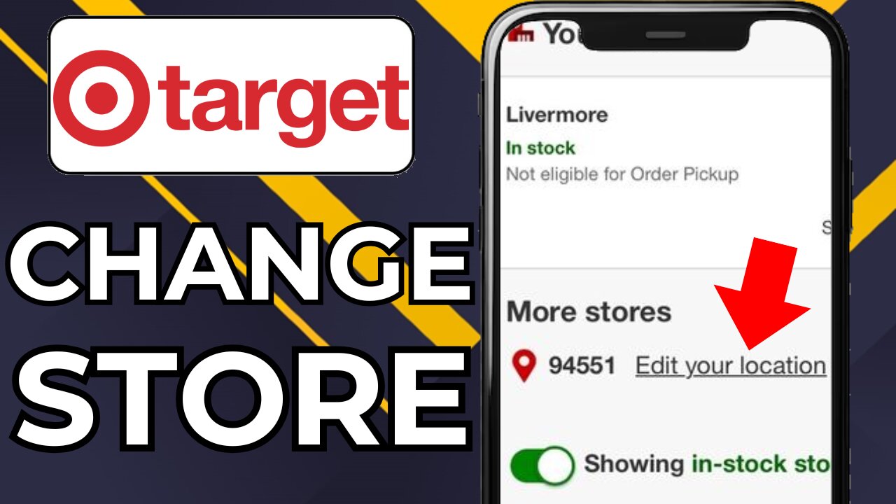 HOW TO CHANGE STORE ON TARGET APP