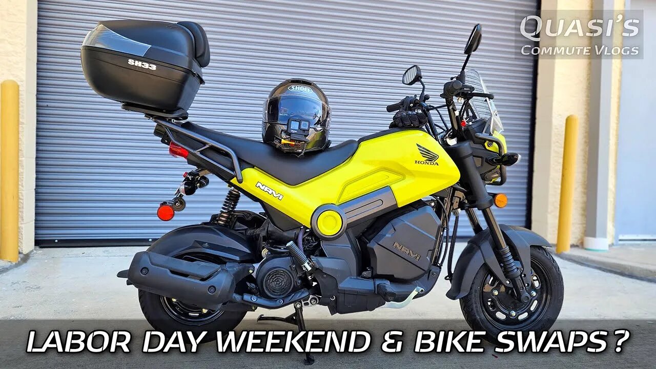 VLOG: Honda Rebel 1100 & Navi 110 Commute // Labor Day Weekend Plans