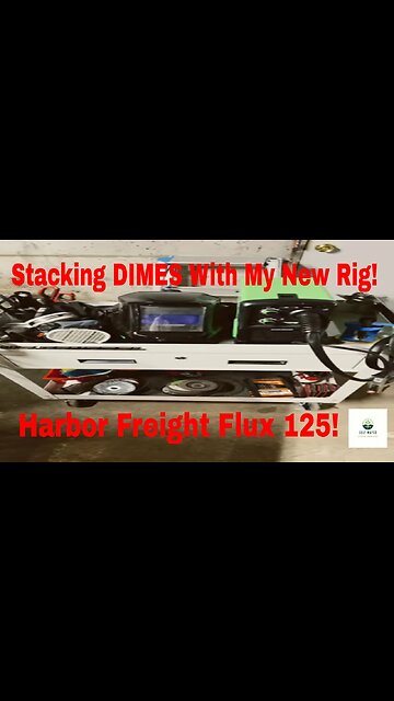 Stacking DIMES with my Harbor Freight Rig! #shorts