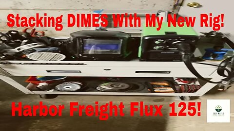 Stacking DIMES with my Harbor Freight Rig! #shorts