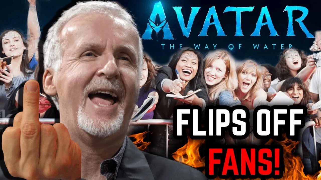 James Cameron FLIPS off Fans after Avatar The Way of The Water Screening!