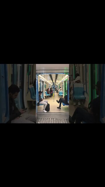 Inside the Montréal metro