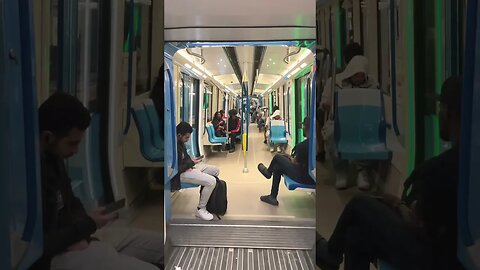 Inside the Montréal metro