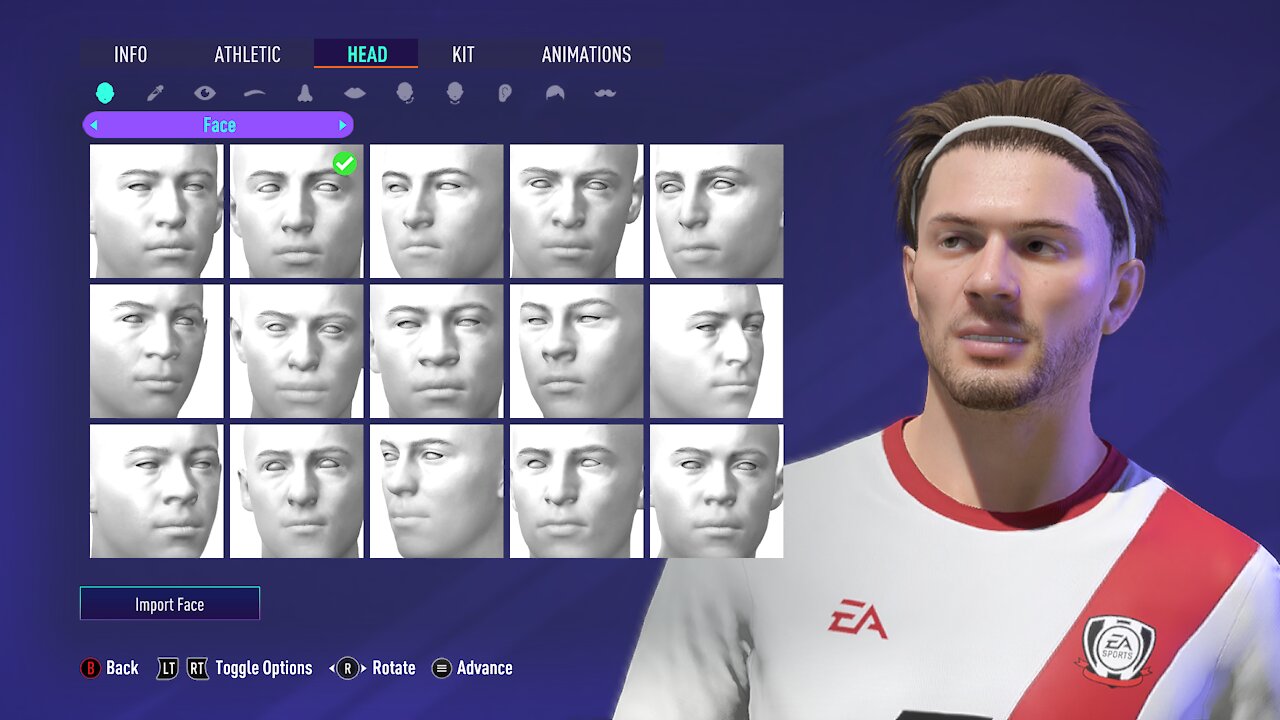 Creating Jack Grealish Face in FIFA 21