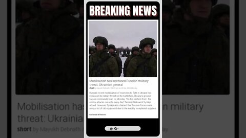 Latest Reports | Ukraine on High Alert: Russian Military Threat Escalates | #shorts #news