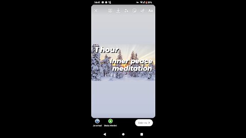 Inner peace meditation with dreamy music and winter scenery
