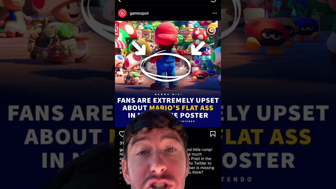 Mario lost his A$$! This is not a joke!