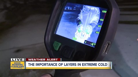 Thermal camera shows just how fast you lose body heat in these temps