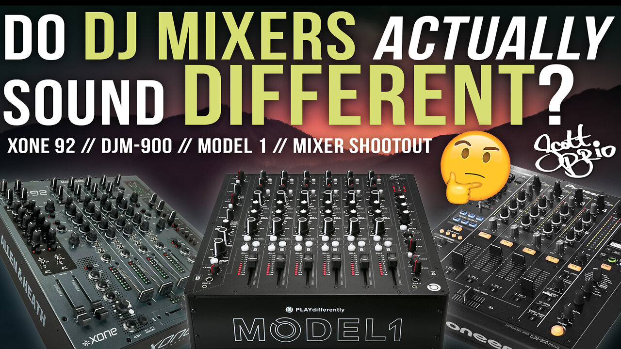 Do DJ Mixers ACTUALLY Sound DIFFERENT // DJM-900, Xone 92, Model 1 Shootout!