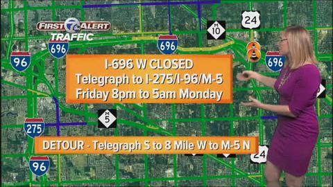 Weekend construction across metro Detroit