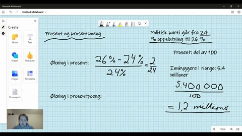 Prosent og prosentpoeng