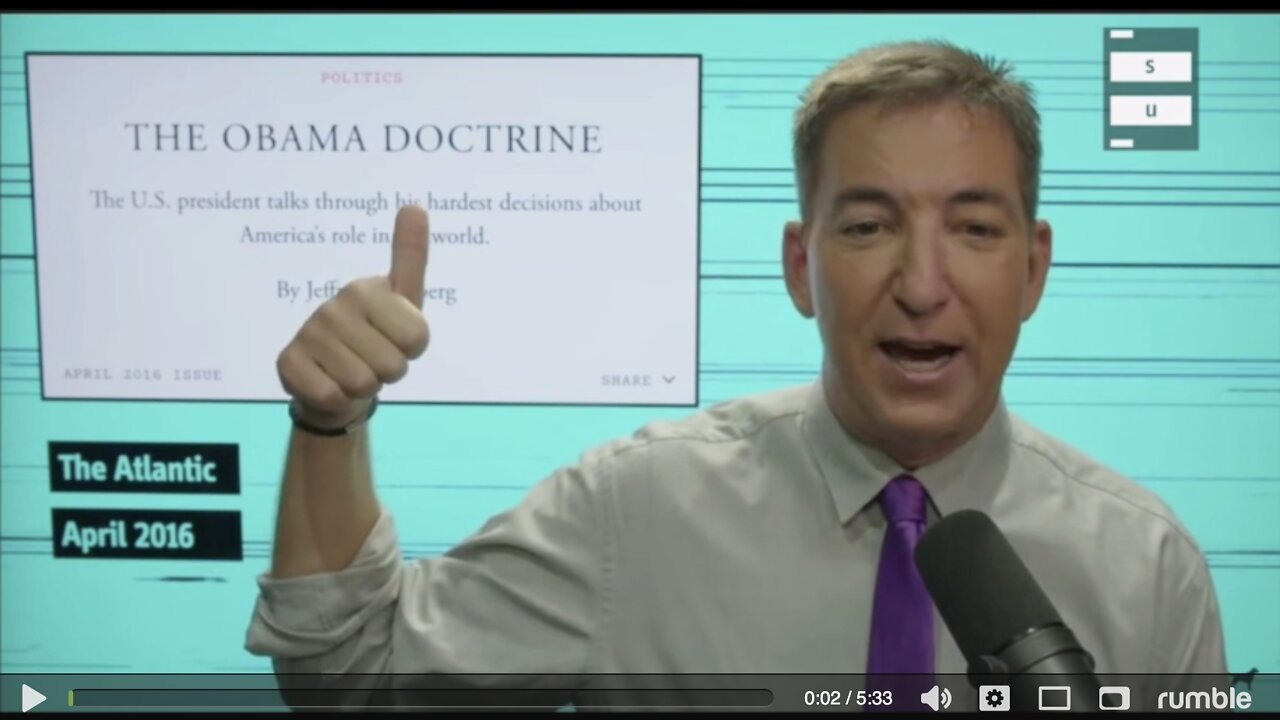 Glenn Greenwald recalls the Obama Doctrine for Ukraine & asks “What’s changed?”