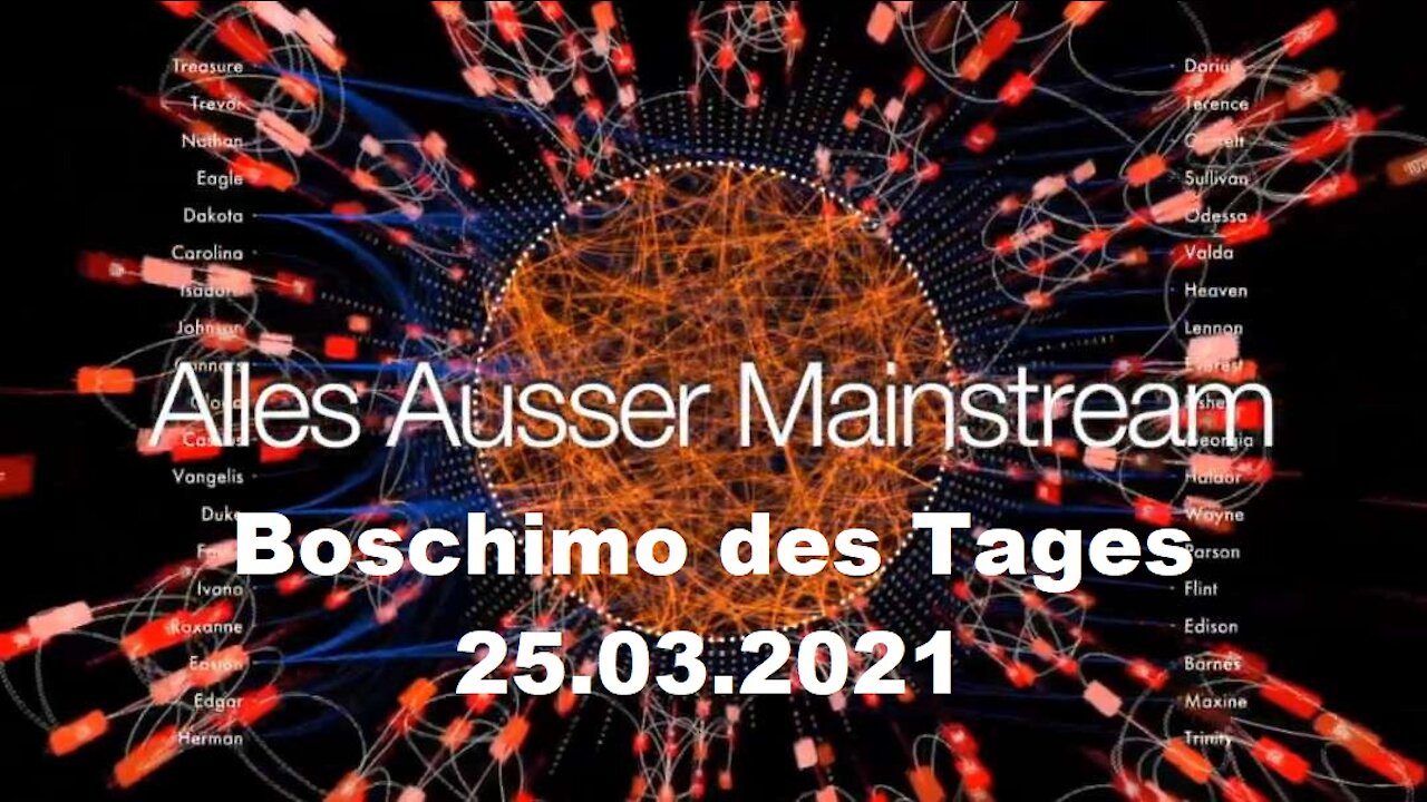 Alles außer Mainstream - 25.03.21 - Boschimo des Tages ( Dr. Bodo Schiffmann )