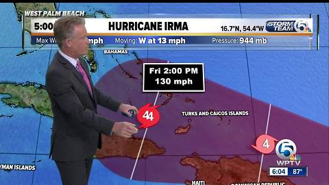 Irma grows to Cat 4 hurricane with 130 mph winds