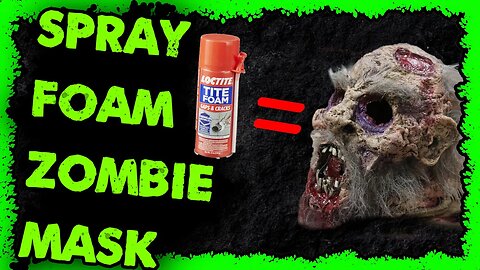 Spray Foam Zombie Mask DIY mask from home depot