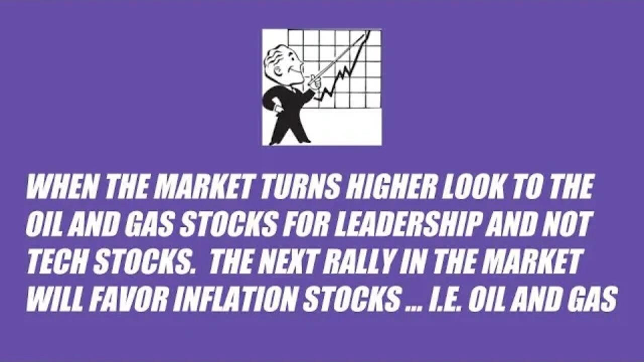 When the Market Turns Higher Look To Oil and Gas Stocks For Leadership