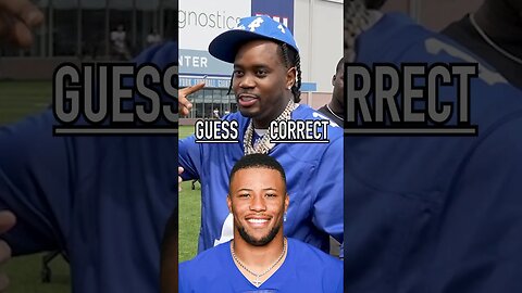 Can FIVIO FOREIGN Guess Correctly?! #shorts #giants #nyc #newyork @fivioforeign