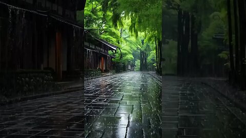 雨声的魅力：古宅雨林下雨助眠之旅，快速入眠，深度睡眠宁静与身心平衡#BGM#shorts #shortvideo #rainsounds #sleepmusic #rain #sleep
