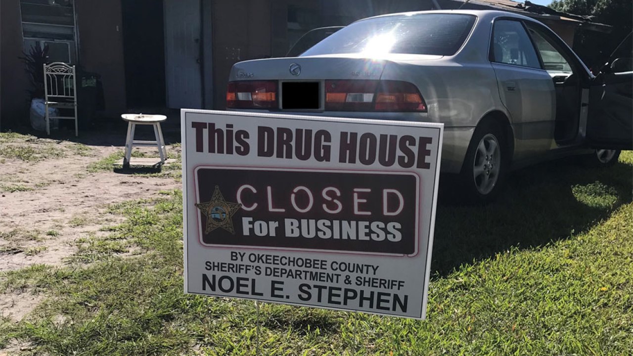 Drug house declared 'closed for business' in Okeechobee