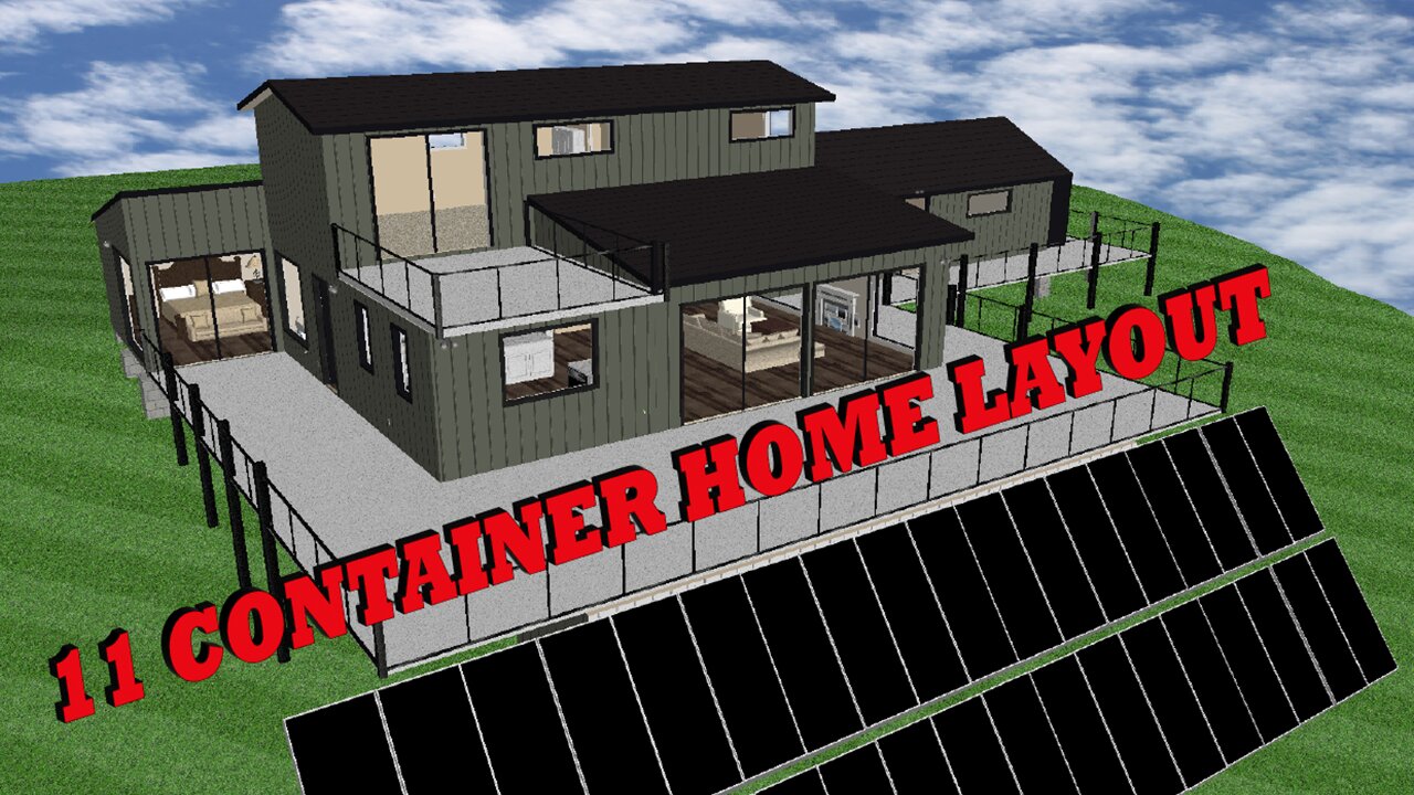 Our Unique 11 Container Home Layout!